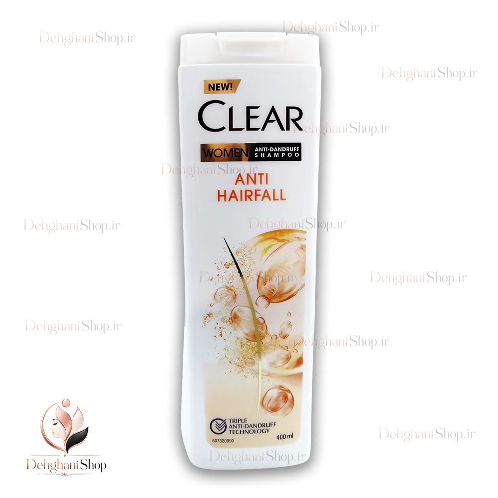 clear anti hair fall dandruff shampoo for women 400ml شامپو ضد شوره زنانه کلیر ۴۰۰ میلیلیتر
