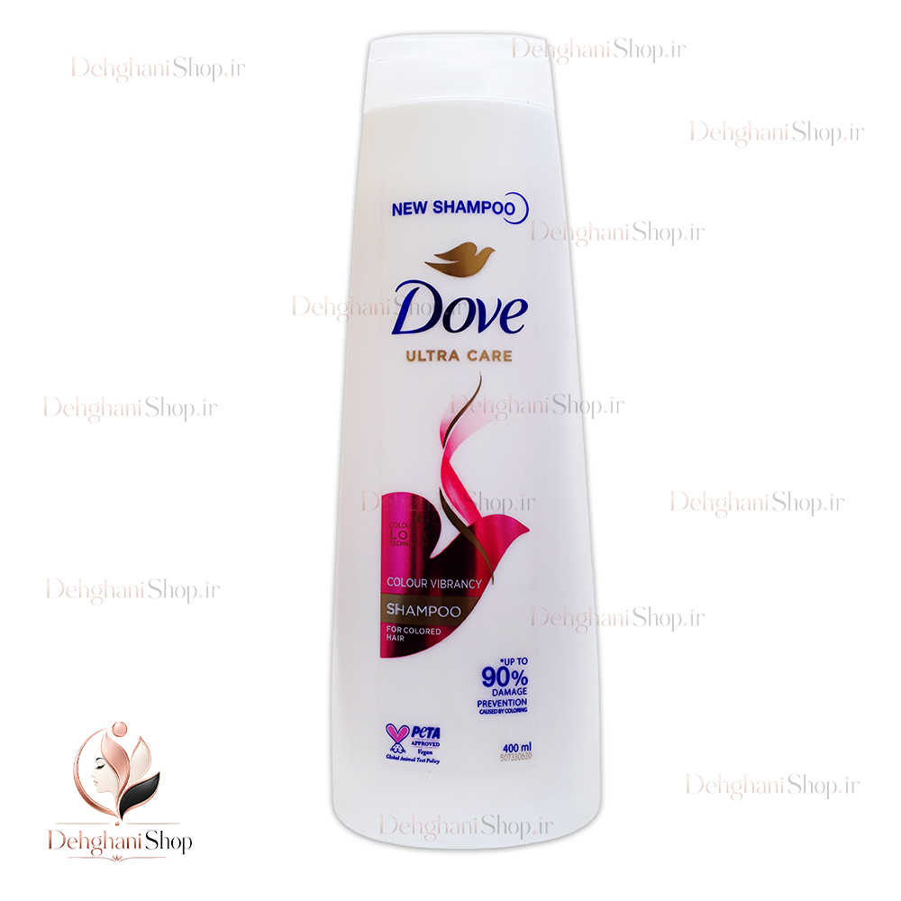 dove color vibrancy shampoo 400ml شامپو داو مخصوص موهای رنگ شده ۴۰۰ میلیلیتر