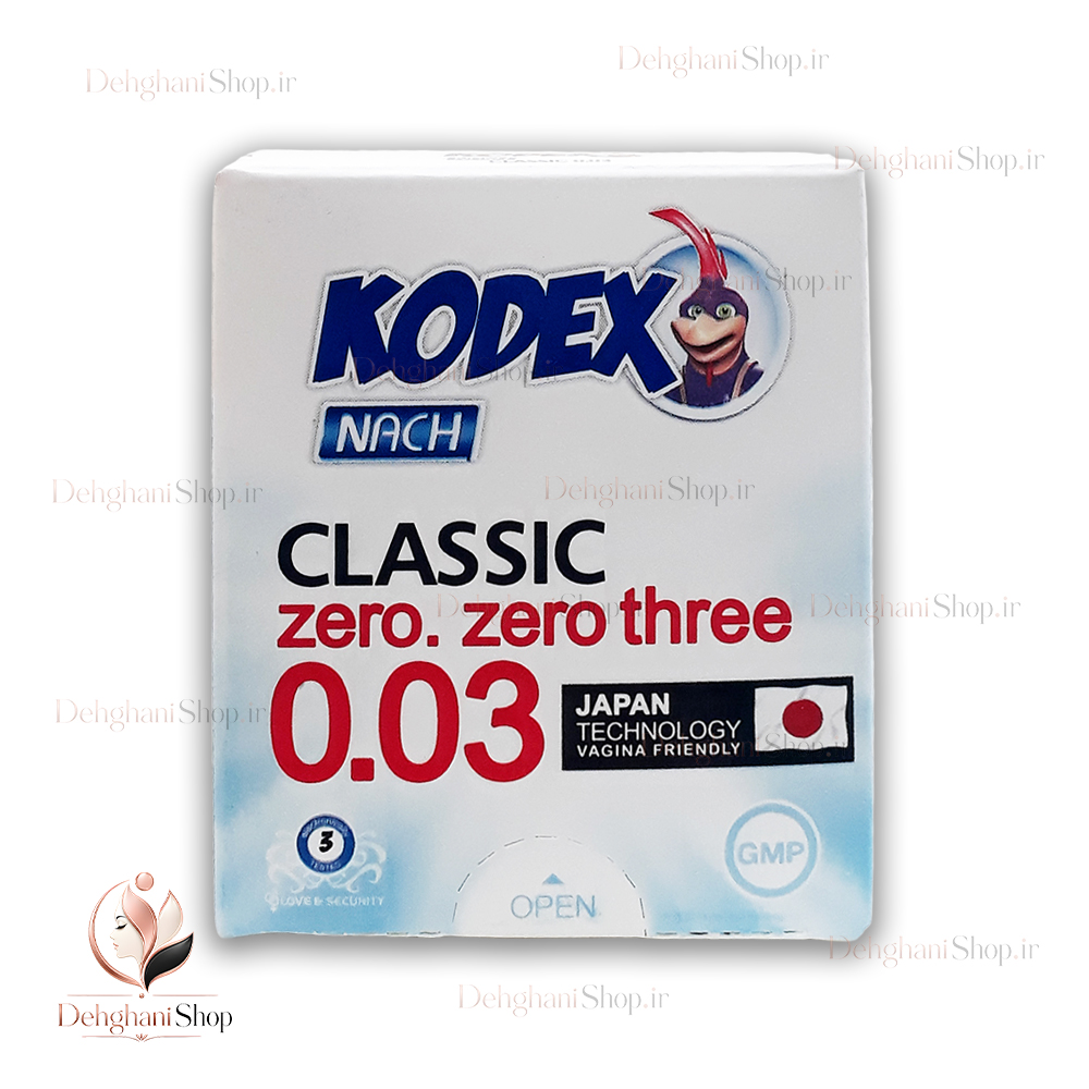 Nach Kodex 0.03 Classic Ultra Thin Condom Pack of 3 کاندوم فوق العاده نازک ناچ کدکس مدل 0.03 کلاسیک بسته 3 عددی