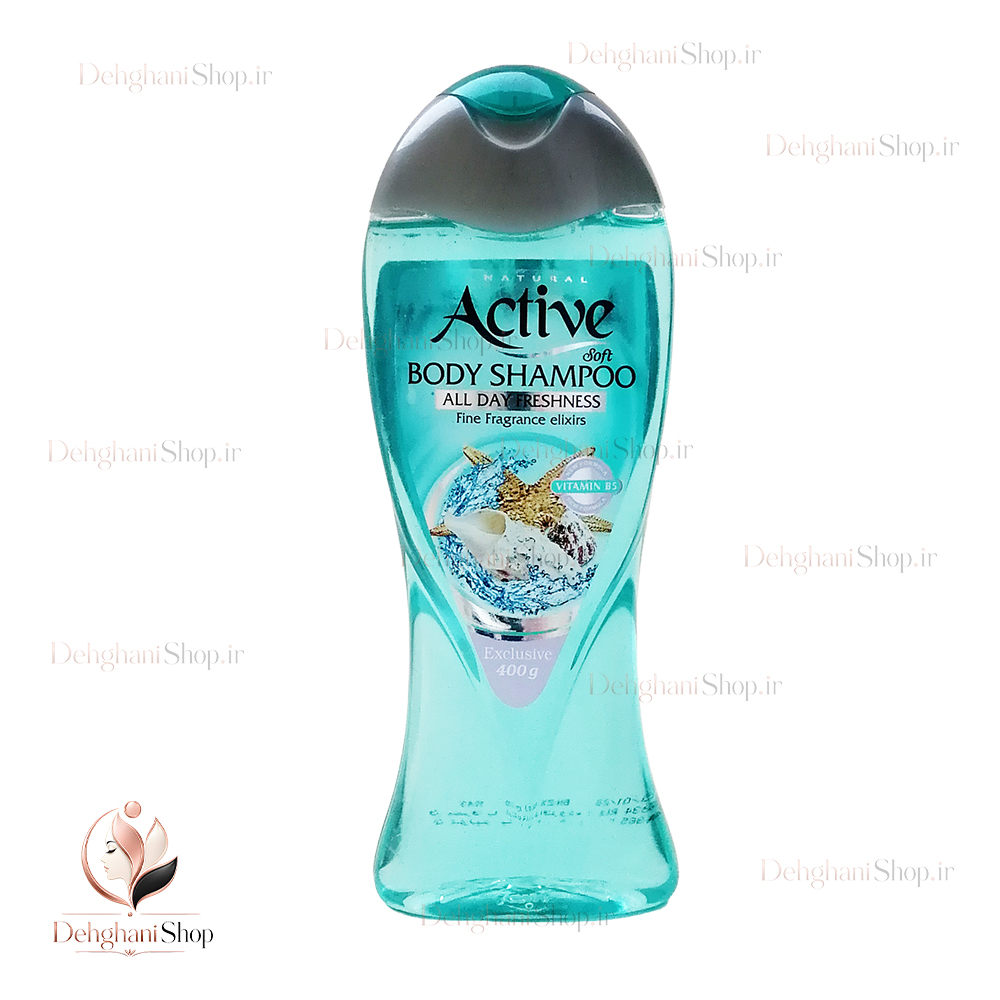Active Fine Fragrance Elixirs All Day Freshness Body Wash 400g شامپو بدن ویتامینه اکتیو ۴۰۰ گرمی ماندگار