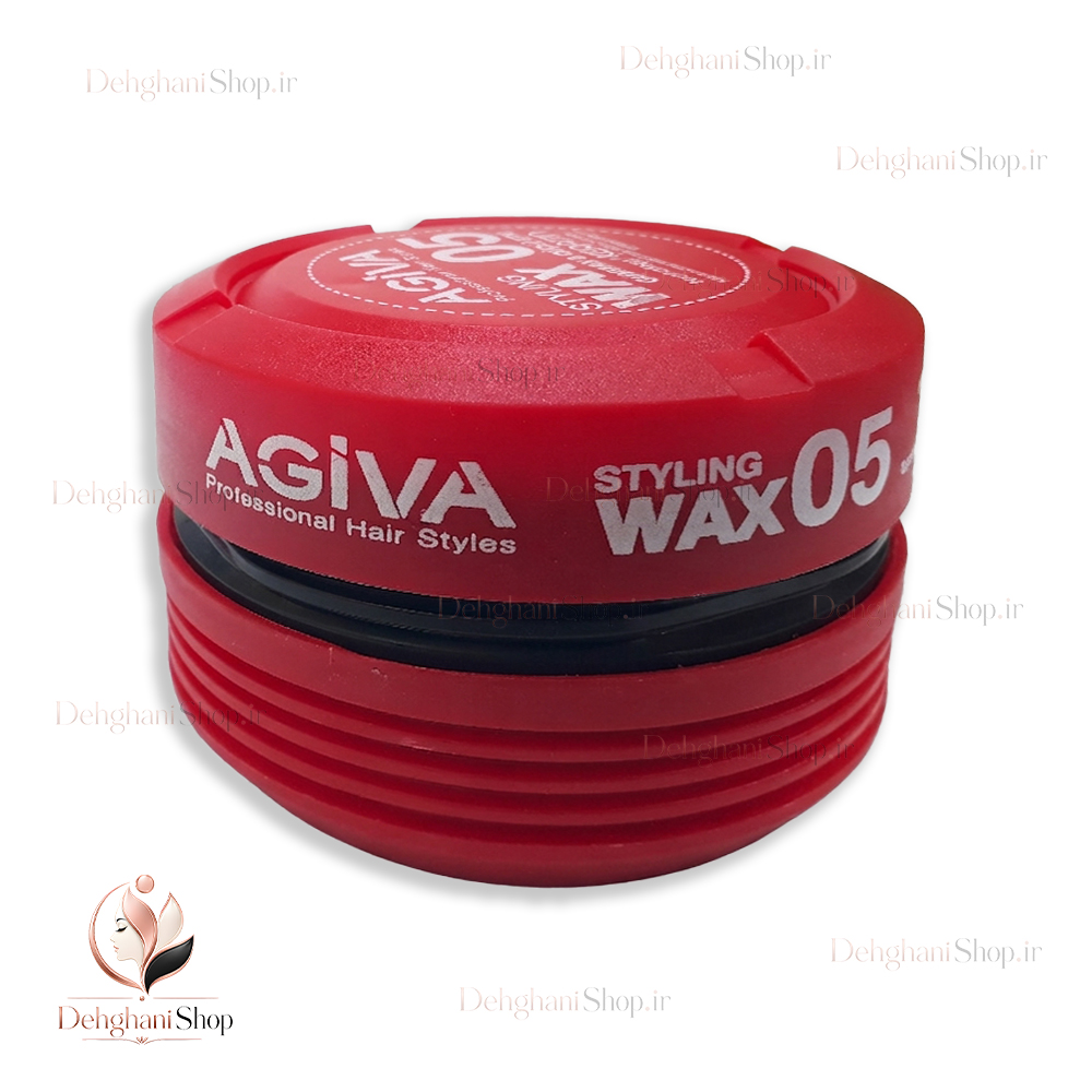 Agiva Styling Hair Wax 02 Gum Red 175ml واکس مو آگیوا قرمز حالت دهنده آدامسی براق اصل