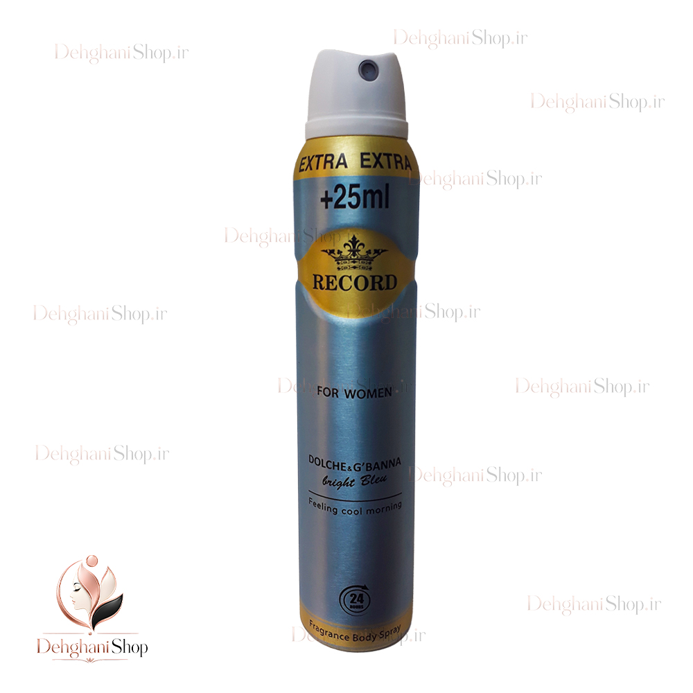 Record Dolce And Gabbana Body Spray For Men 225ml اسپری دولچه اند گابانا مردانه رکورد اصل