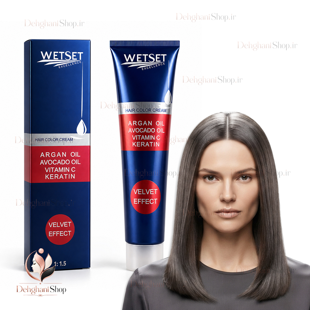 WetSet Dark Gray Hair Color A5 رنگ مو خاکستری تیره وت ست شماره A5