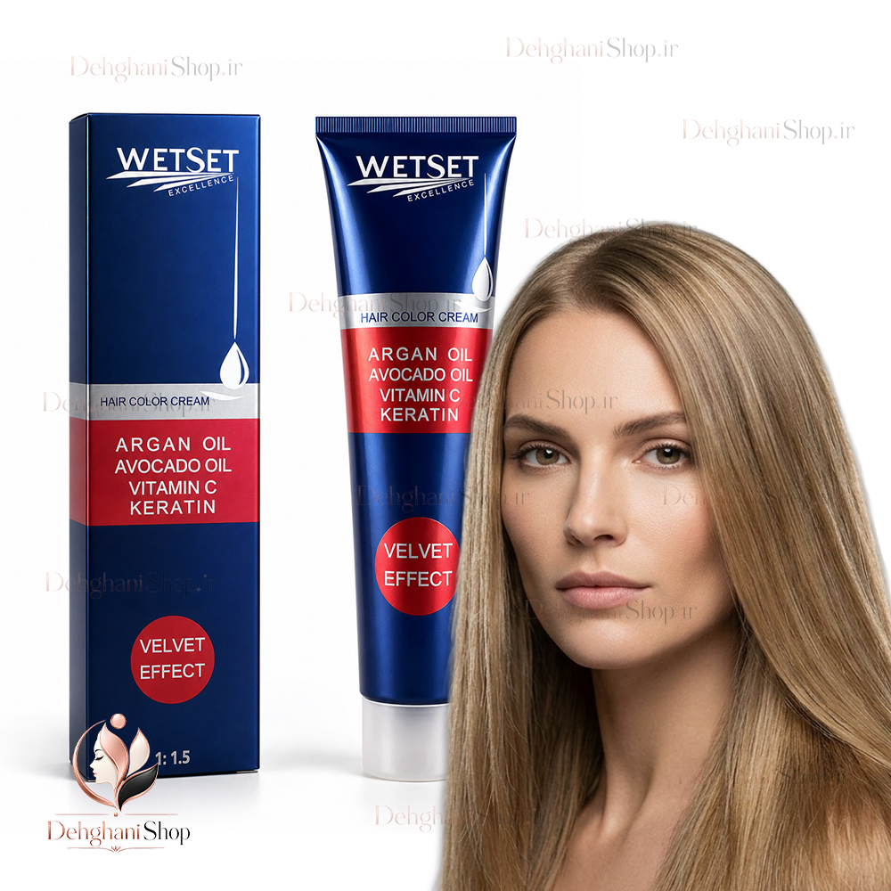 WetSet Hair Color Caramel No NS6-7.47 رنگ مو کاراملی وت ست شماره NS6-7.47 اصل