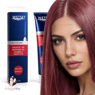 رنگ مو شرابی روشن وت ست شماره V6-5.6 اصل