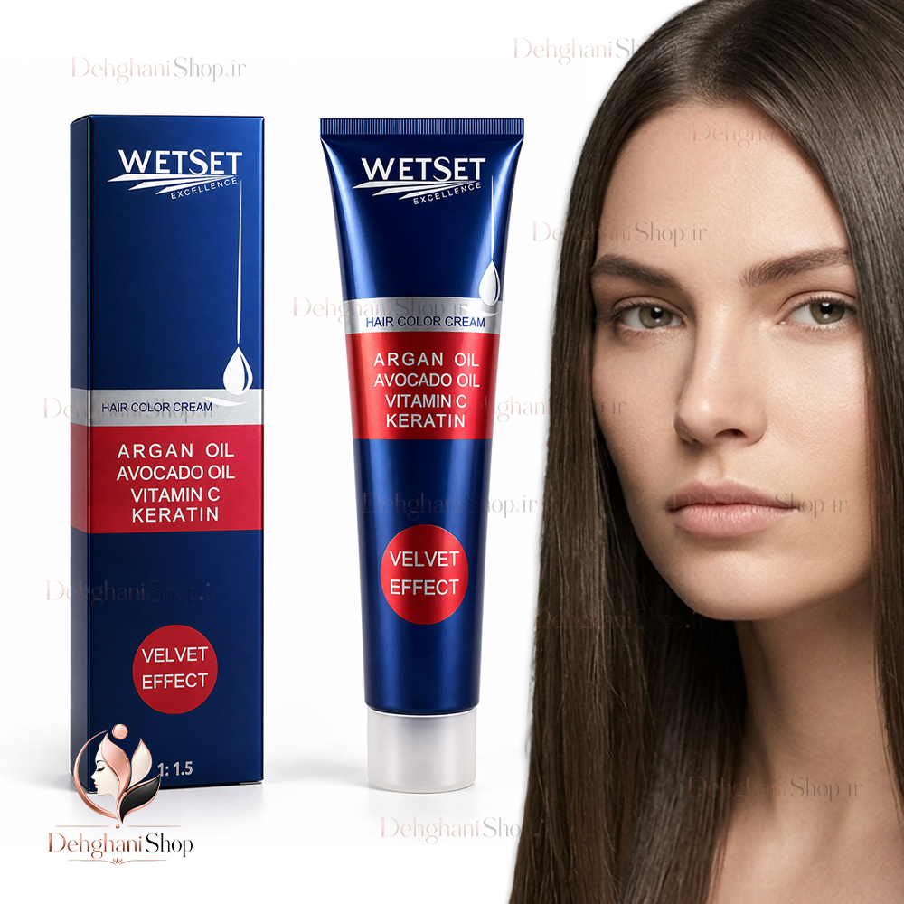 WetSet Hair Color Medium Brown No N3-4.0 رنگ مو قهوه ای متوسط وت ست شماره N3-4.0 اصل