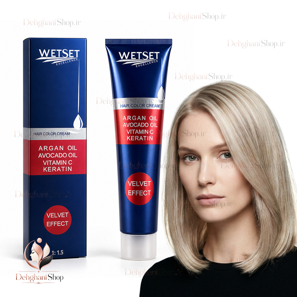 WetSet Hair Color Very Light Blonde No N8-9.0 رنگ مو بلوند خیلی روشن وت ست شماره N8-9.0 اصل