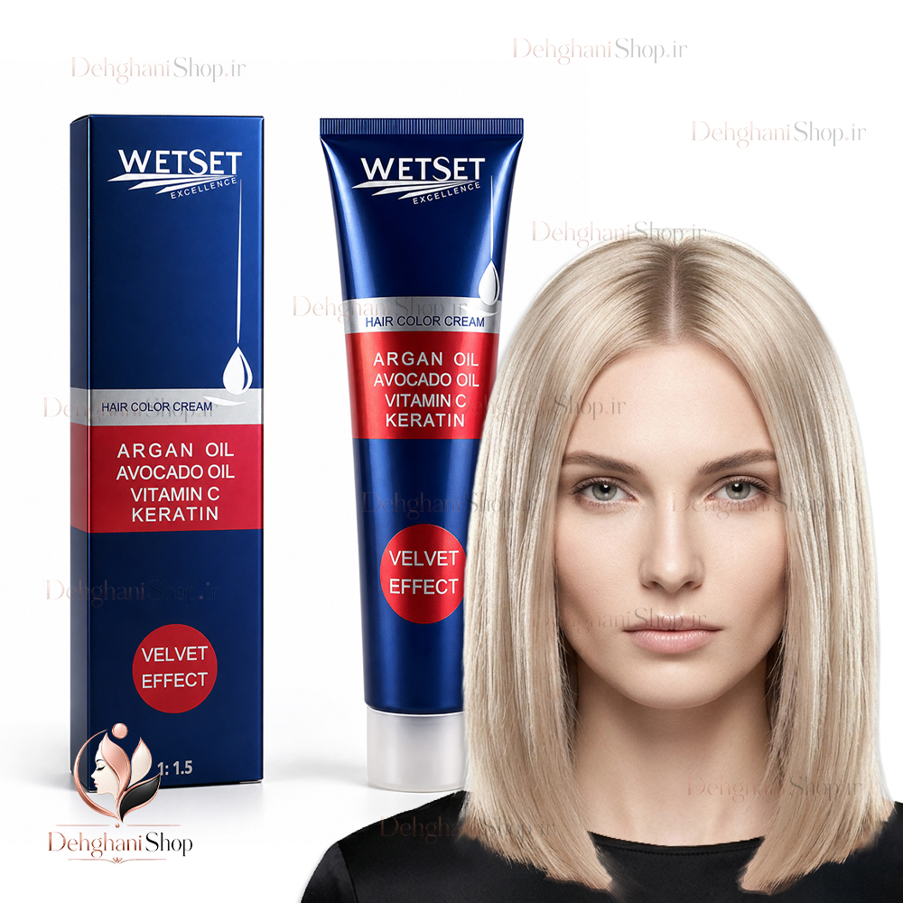 WetSet Hair Color Very Light Platinum Blonde No N10-11.0 رنگ مو بلوند پلاتینه خیلی روشن وت ست شماره N10-11.0 اصل