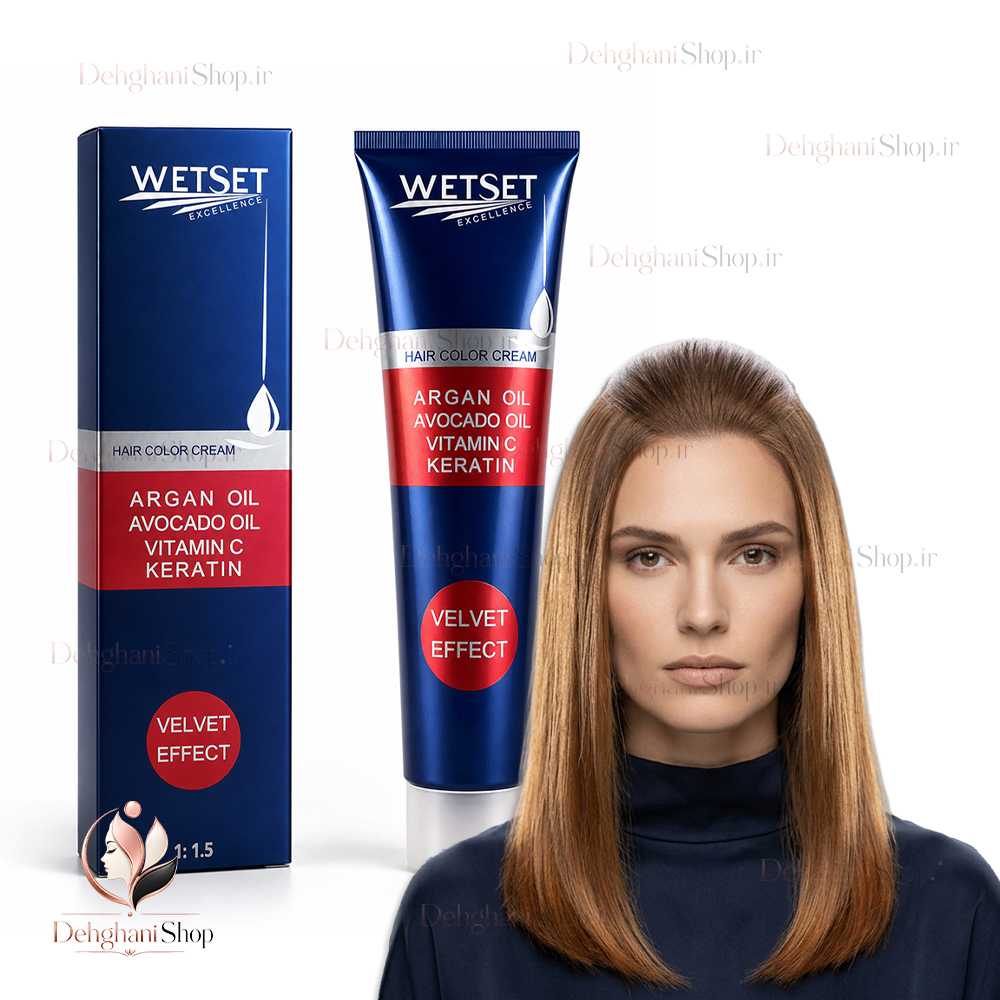 WetSet Honey Blonde Hair Color No H10 125ml رنگ مو عسلی وت ست شماره H10 تیوپ 125 میلی لیتری اصل