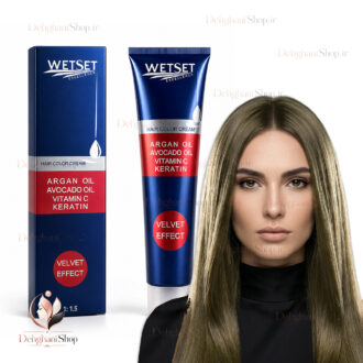 رنگ مو قهوه ای زیتونی روشن وت ست شماره M4 سری زیتونی تیوپ 125 میلی لیتری اصل
