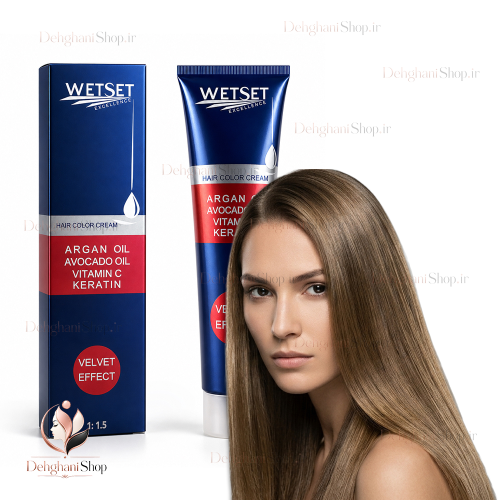 WetSet Medium Beige Hair Color 7.8 رنگ مو بژ متوسط وت ست شماره 7.8
