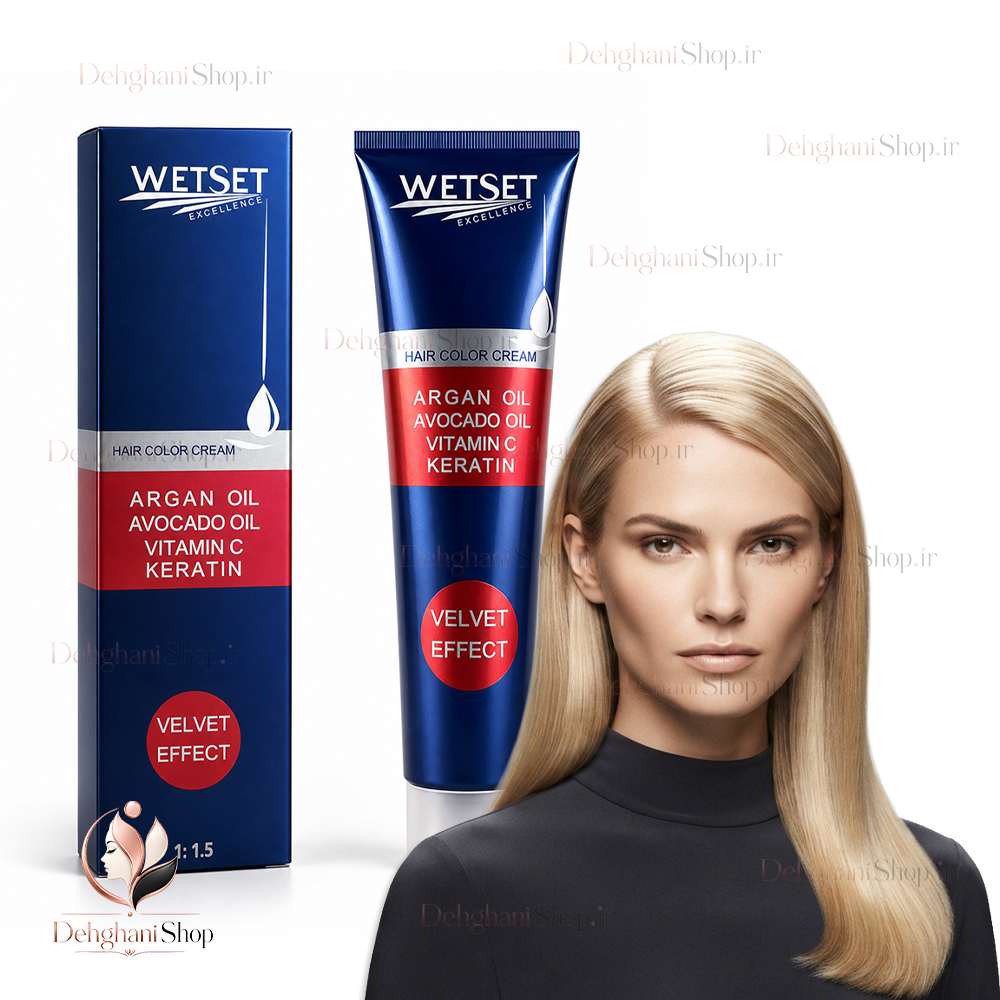 WetSet Very Very Light Golden Blonde Hair Color No G10-11.3 125ml رنگ مو طلایی خیلی خیلی روشن وت ست شماره G10-11.3 تیوپ 125 میلی لیتری اصل