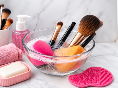 روش شستشوی براش و اسفنج آرایشی