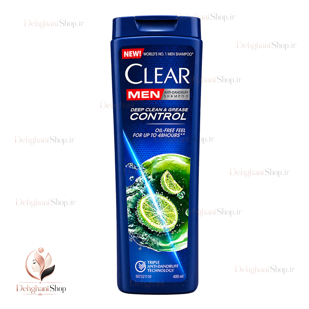 Clear Men Anti-Dandruff Shampoo for Oily Hair 400 ml شامپو ضد شوره مردانه کلیر موی چرب حجم 400 میلی لیتر