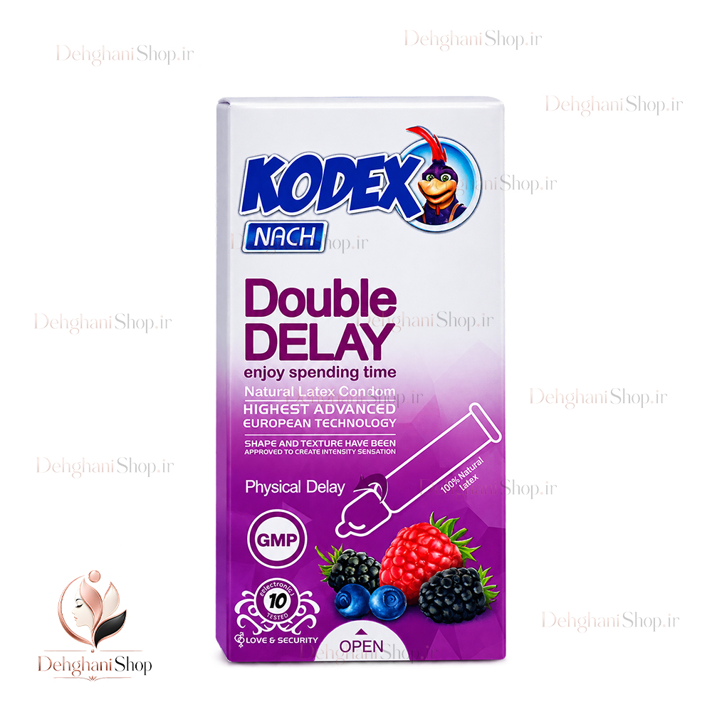 Kodex Nach Double Delay Extra Long-Lasting Delay Condom کاندوم تاخیری دابل دیلی ناچ کدکس